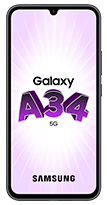 Samsung Galaxy A34 128Go noir 5G