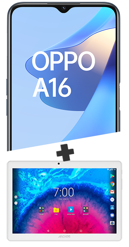 OPPO A16 64Go noir 4G et Tablette 10.1
